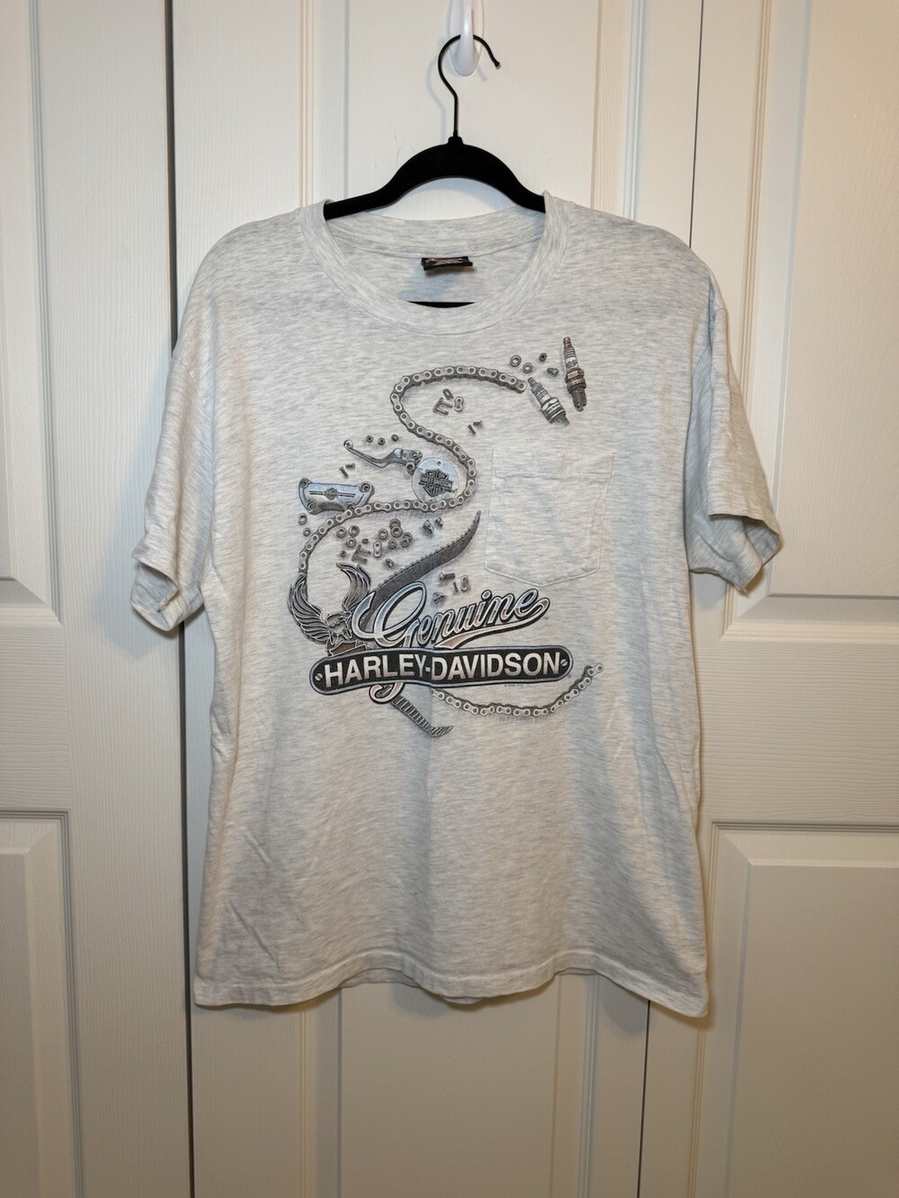Vintage 90s Harley Davidson Nashville T Shirt Large Single Stitch G&S Graphic